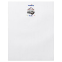 Bowling Sister Hearts Personalized Flyer
