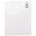 bowling skull and cross pins grayscale design letterhead