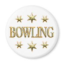 Bowling Stars Fridge Magnets