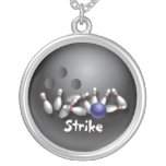 Bowling Strike Ball Personalized Necklace