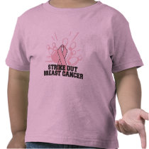 Bowling Strike Out Breast Cancer T Shirt