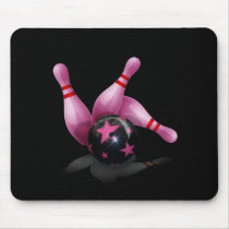 Bowling Team - Ball And Pins. Mouse Pads