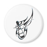 Bowling Tribal Flame Refrigerator Magnet