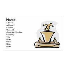 Bowling Trophy Business Cards