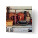 Bowls, Basket and Wooden Spoons Pinback Button