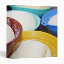 Bowls with bread dough binders