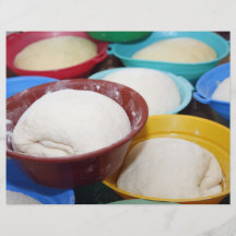 Bowls with bread dough flyer