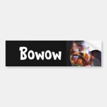 bowow bumper sticker