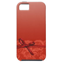 Bows Ribbon & Lace | coral iPhone 5 Cover