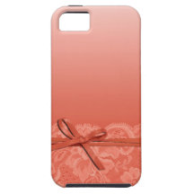 Bows Ribbon & Lace | peach iPhone 5 Covers