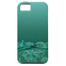 Bows Ribbon & Lace | teal iPhone 5 Cases
