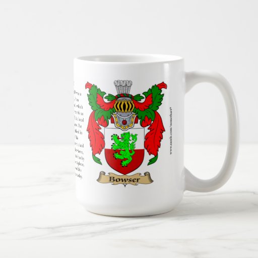 Bowser, the Origin, the Meaning and the Crest Coffee Mug
