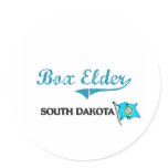 Box Elder South Dakota City Classic Round Sticker