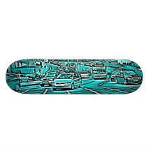 Box Junction in Cyan Skateboards