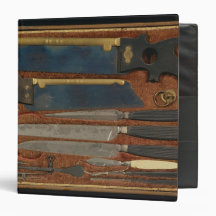 Box of anatomical instruments vinyl binder