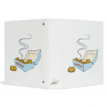 box of chicken nuggets 3 ring binder
