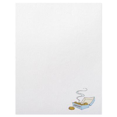 box of chicken nuggets custom letterhead by doonidesigns