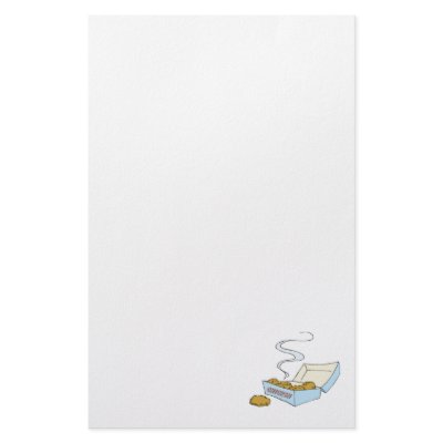 box of chicken nuggets custom stationery by doonidesigns
