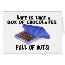 Box Of Chocolates Greeting Cards