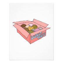 box of doughnut holes invite