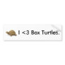 Box Turtle Bumper Sticker