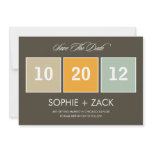Boxed Calendar Save The Date Announcements (Grey)