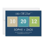 Boxed Calendar Save The Date Announcements (Navy))