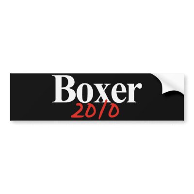 Boxer 2010 bumper sticker by Politicaltshirts