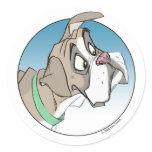 Boxer 3 round sticker