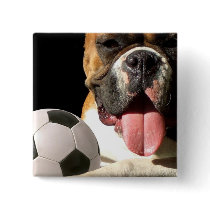 Boxer and Soccer ball button