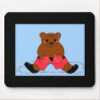 Boxer Bear in Red Mousepads
