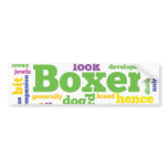 Boxer Bumper Stickers