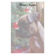 Boxer Christmas dog stationary Custom Stationery