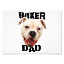 Boxer Dad dog Photographic Print