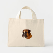 Boxer dog canvas bags