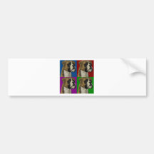Boxer Dog Dark Primary Collage Bumper Sticker