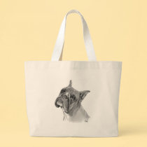 Boxer Dog Drawing bags