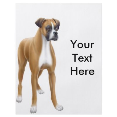 Boxer Dog Flyer by twopurringcats