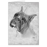 Boxer Dog Head Greeting Cards