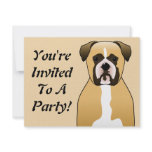 Boxer Dog Personalized Announcements