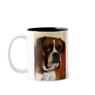 Boxer Dog Mugs by ironydesignphotos