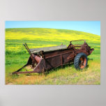Boxer Dog on the prairie Poster