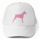 Boxer Dog Silhouette (pink)