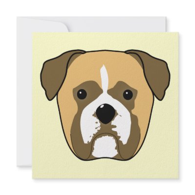 Boxer Dogs Face. Personalized Invitation by Animal_Art_By_Ali