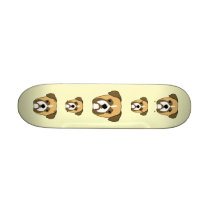 Boxer Dogs Face. Skate Board Decks