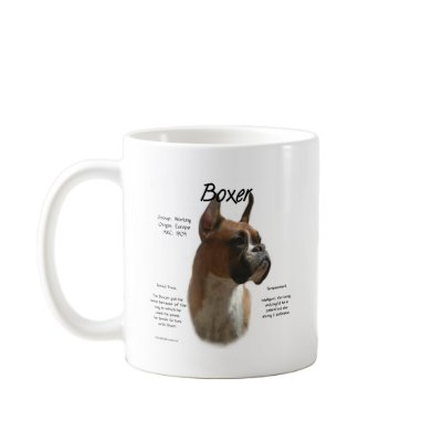 Boxer (fawn) History Design Coffee Mugs by GreyWolfCreation