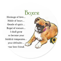 Boxer Gifts Stickers