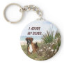 Boxer In Beachgrass Keychain
