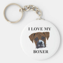Boxer Love Key Chains