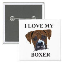 Boxer Love Pin